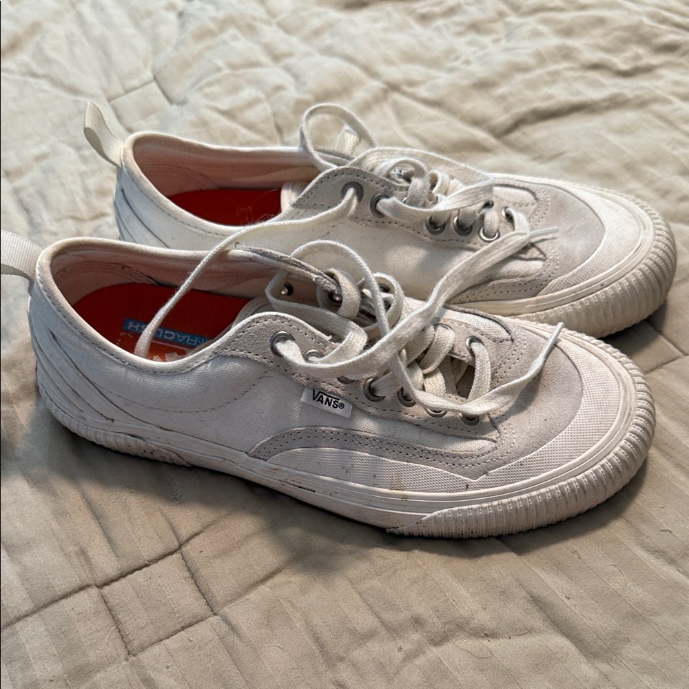 Vans Classic Off-White Canvas Sneakers - Picture 5 of 6
